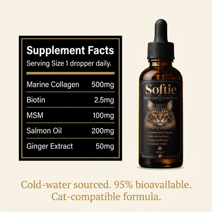 Softie™ Marine Sourced Liquid Collagen for Cats