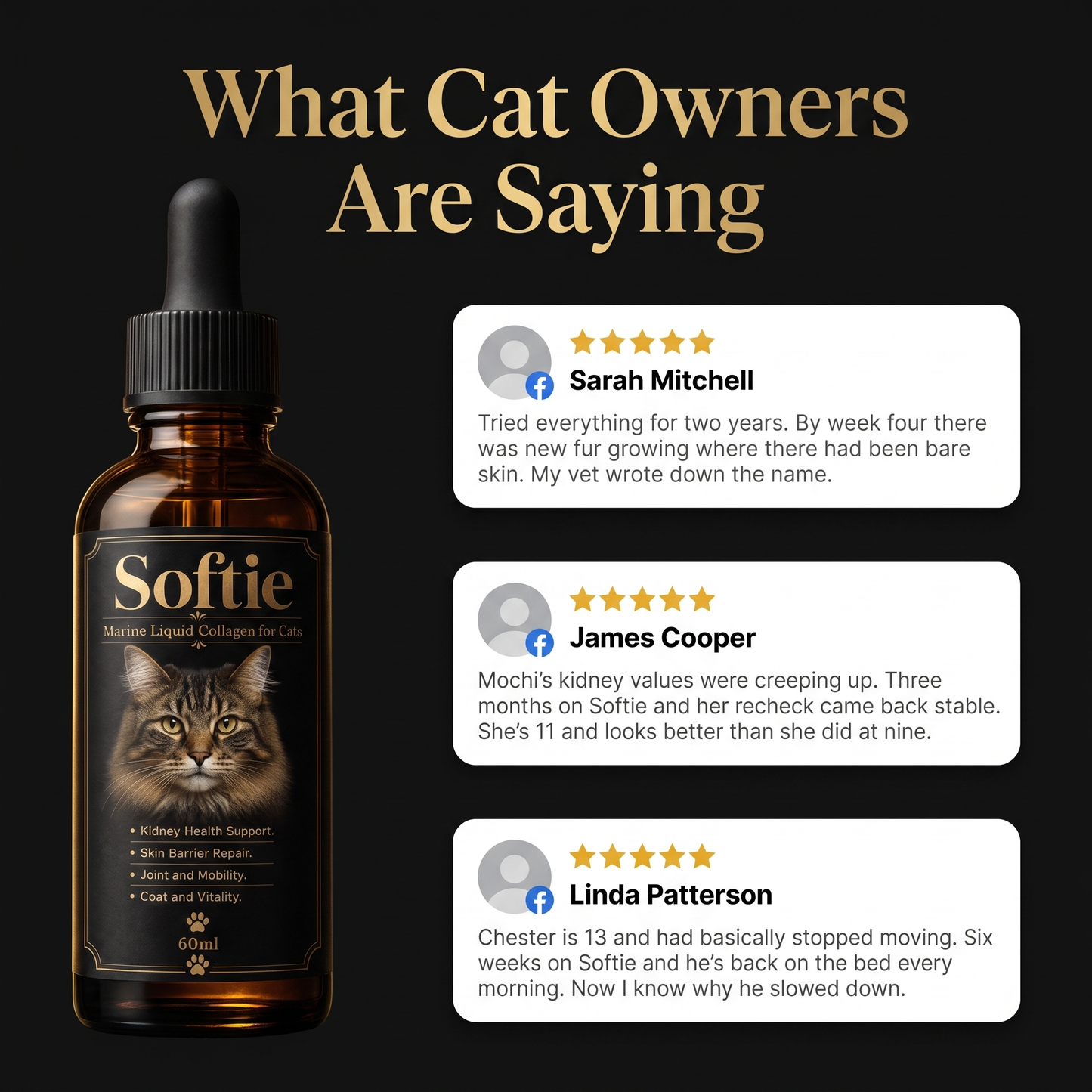 Softie™ Marine Collagen Drops for Cats