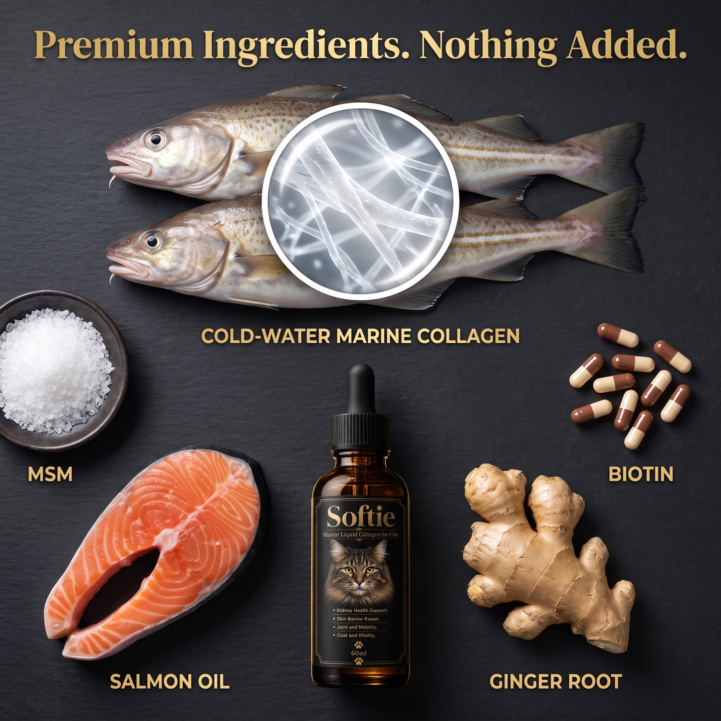 Softie™ Marine Collagen Drops for Cats