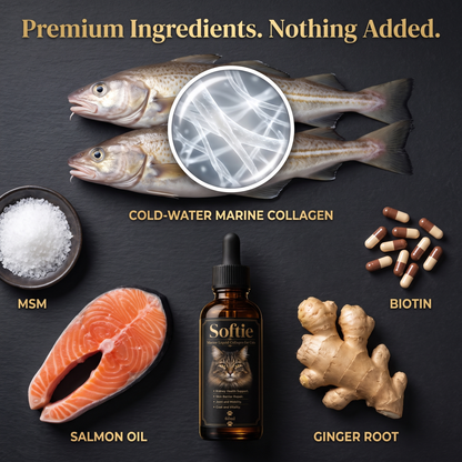 Softie™ Marine Collagen Drops for Cats