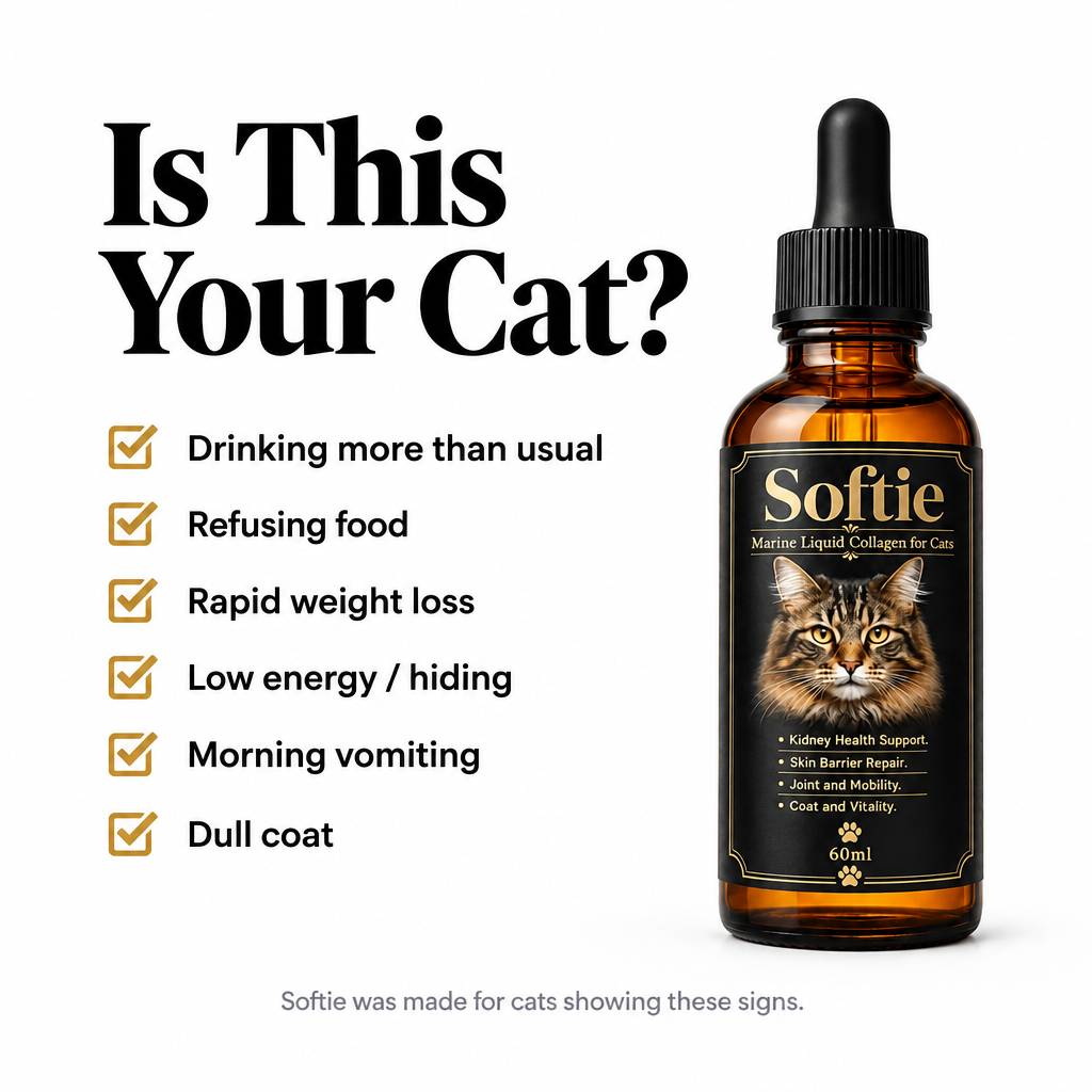 The Structural Protein Most Cat Owners Overlook: Softie™ Marine Collagen for Cats