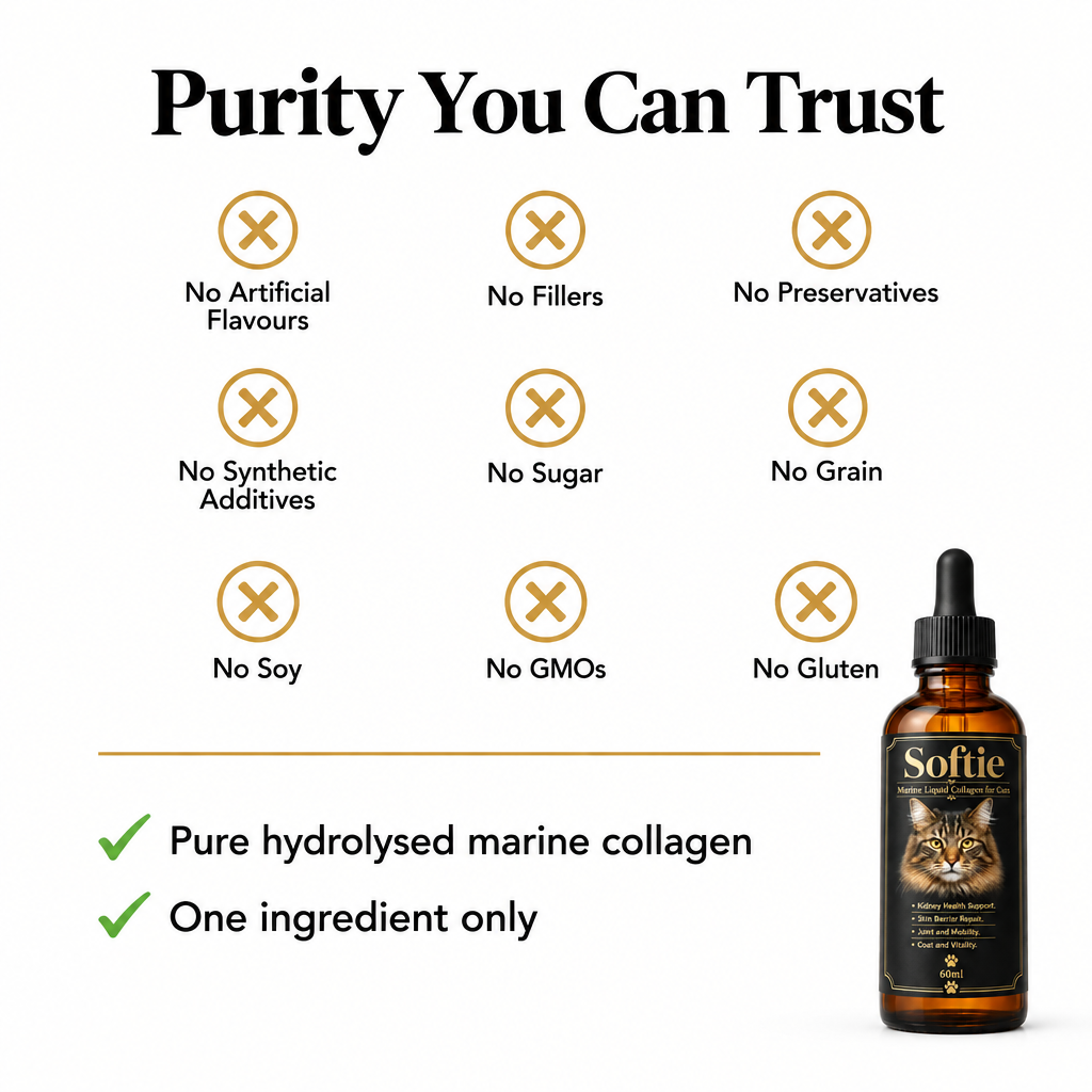 The Structural Protein Most Cat Owners Overlook: Softie™ Marine Collagen for Cats